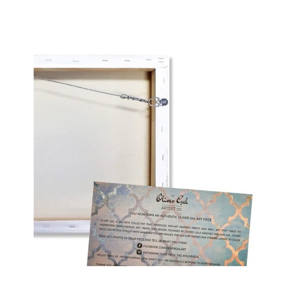 new Oliver Gal ❤︎ Silhouette of a Girl ❤︎ Signed Wrapped Canvas Art Wall Hanging - Picture 11 of 16